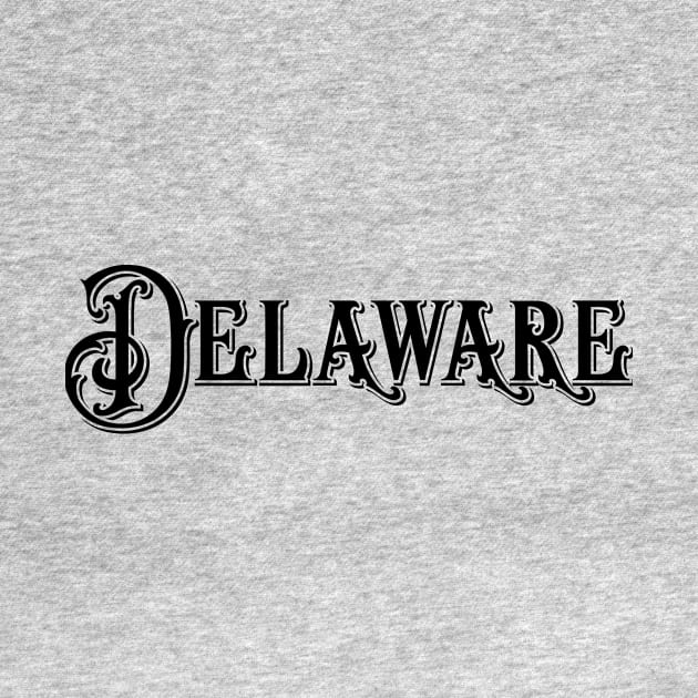 Delaware State Vintage Type by letnothingstopyou